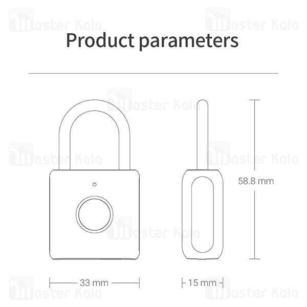 قفل هوشمند Xiaomi Youdian Kitty Smart Fingerprint Padlock YD-K1